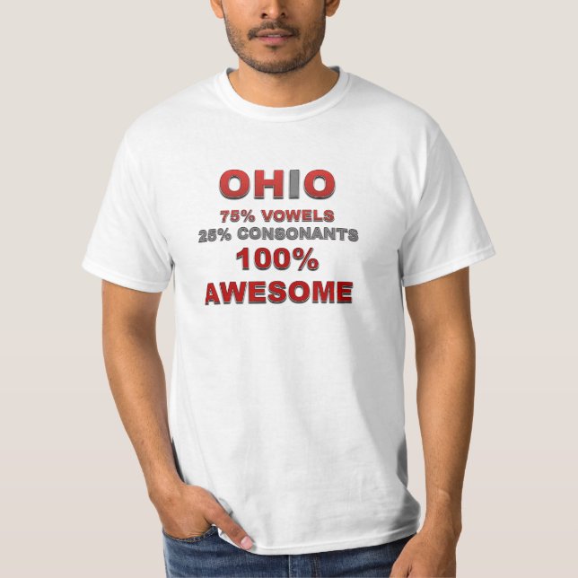 OHIO 75% vowels fantastische 25% Konsonanten 100% T-Shirt (Vorderseite)