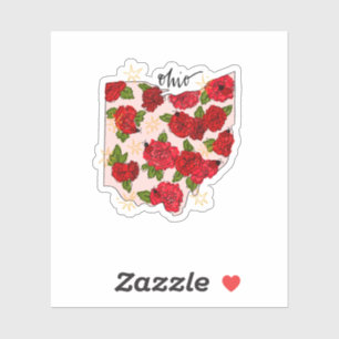 Ohio Aufkleber für Illustrierten Staat