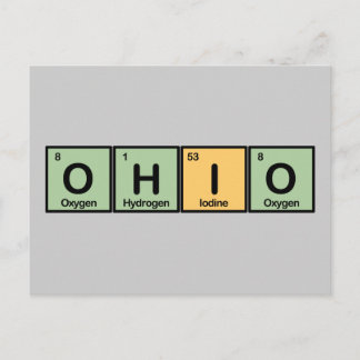 Ohio aus Elementen Postkarte