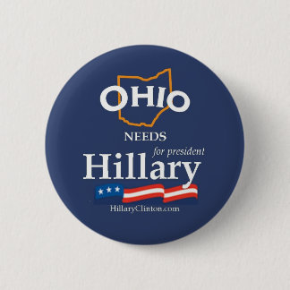 Ohio benötigt Hillary-Knopf Button