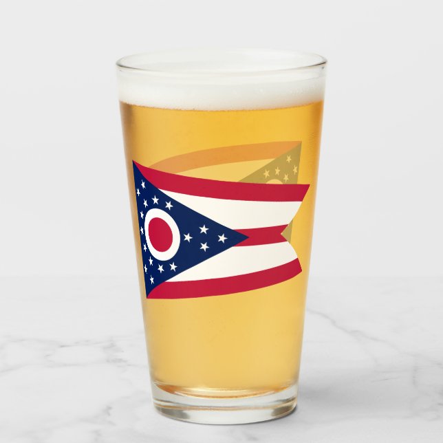 OHIO BIER GLASS GLAS (Vorne (Gefüllt))