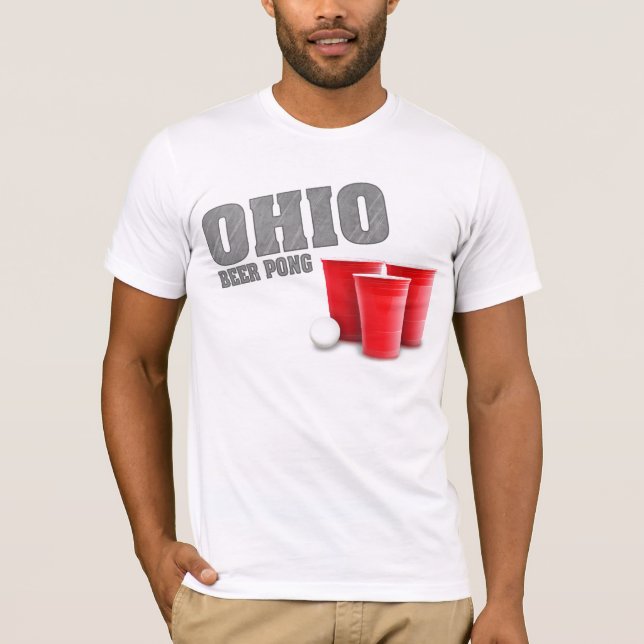 Ohio-Bier Pong T - Shirt (Vorderseite)