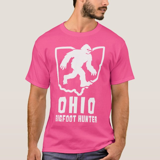 Ohio Bigfoot Hunter Shirt Sasquatch Camping Wander (Vorderseite)