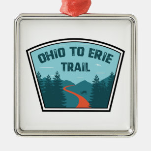 Ohio bis Erie Trail Ornament Aus Metall