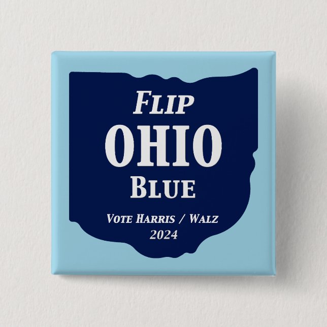 Ohio Blue im Jahr 2024 gedreht Button (Vorderseite)