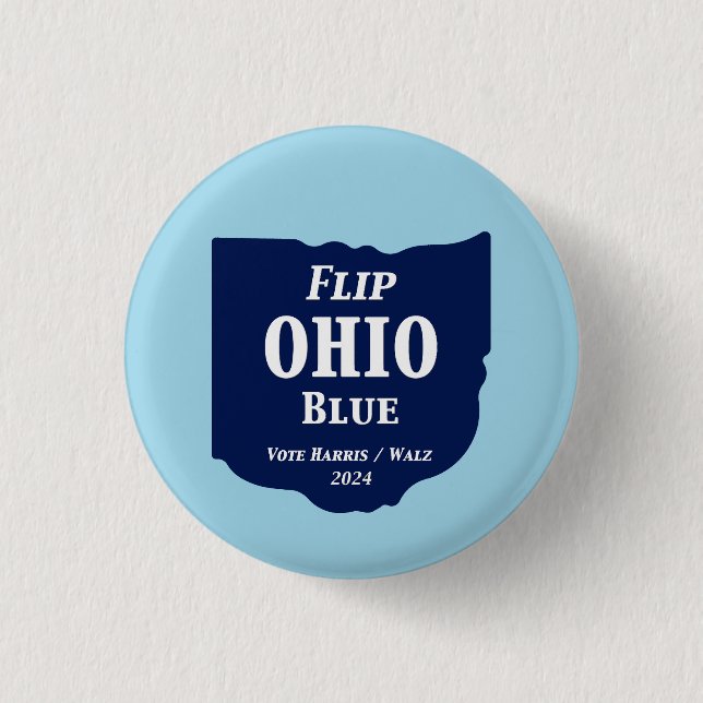 Ohio Blue im Jahr 2024 gedreht Button (Vorderseite)