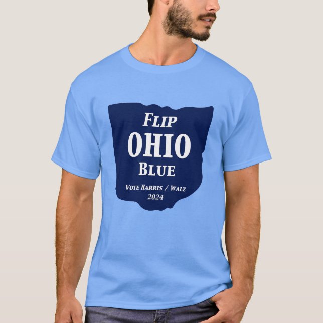 Ohio Blue im Jahr 2024 gedreht T-Shirt (Vorderseite)
