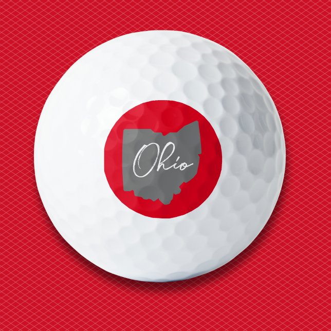 Ohio Buckeye Proud Golfball (This Ohio map golf ball is a fun personal gift for any golfer from the " Buckeye State. "
)