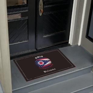 OHIO BUCKEYE STAAT FLAG FUßMATTE