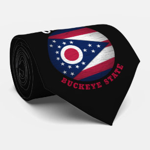 OHIO BUCKEYE STAAT FLAG KRAWATTE