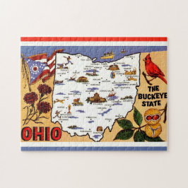 Ohio Buckeye State 11x14 Postkarten-Puzzle Puzzle