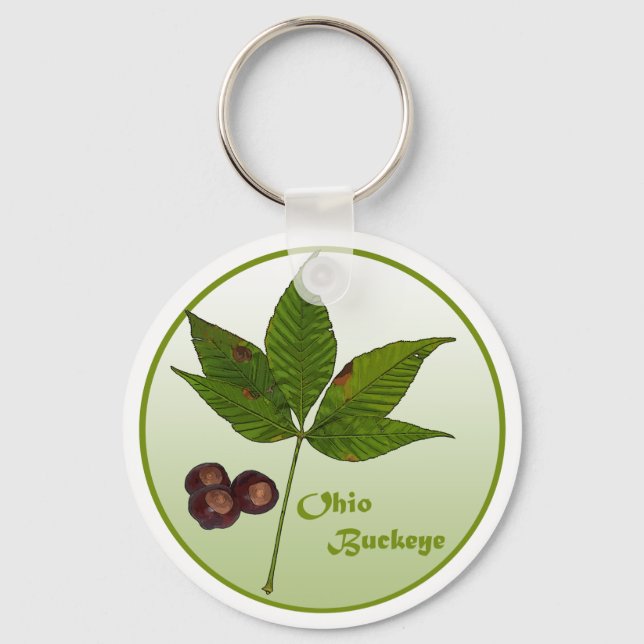 Ohio Buckeye Tree Schlüsselanhänger (Vorderseite)