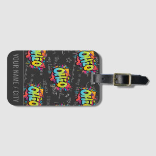 Ohio-Buckeyes-Ohio-Graffiti-Staat Gepäckanhänger