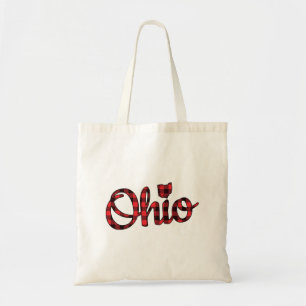 Ohio Buffalo Kariert Weihnachten Ohio Pride Buckey Tragetasche