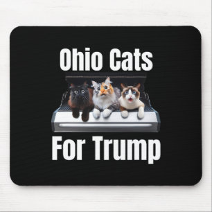Ohio Cats für Trump - lustige politische Katze Mousepad
