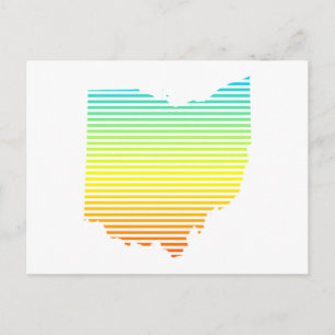 Ohio chill fade postkarte