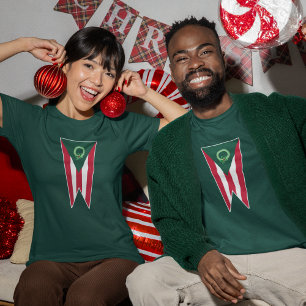 Ohio Christmas Buckeye Flaggenfeiertag T-Shirt