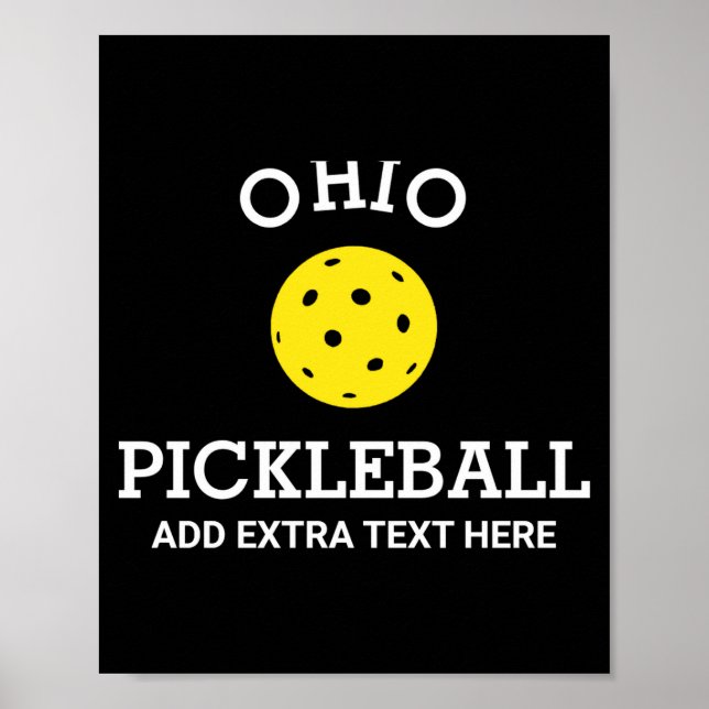 Ohio Ckleball Partnername hinzufügen  Poster (Vorne)