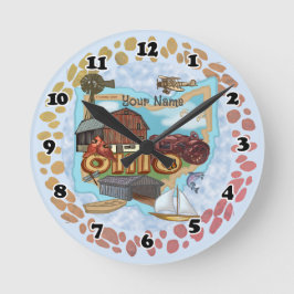 Ohio Clock Runde Wanduhr