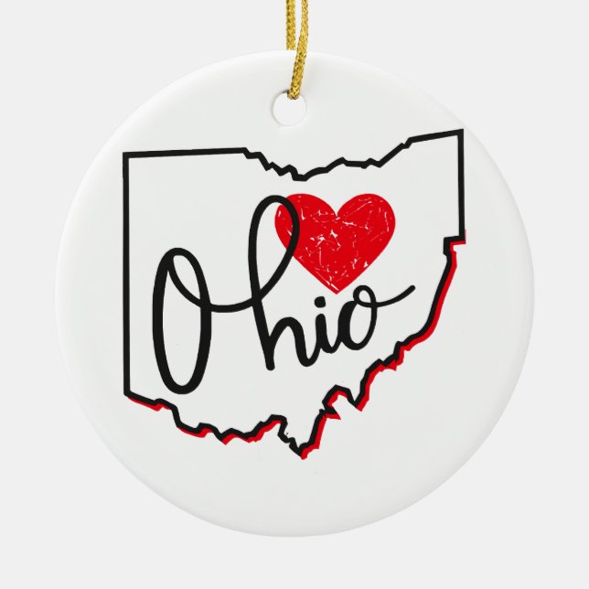 Ohio Day Keramik Ornament (Vorne)
