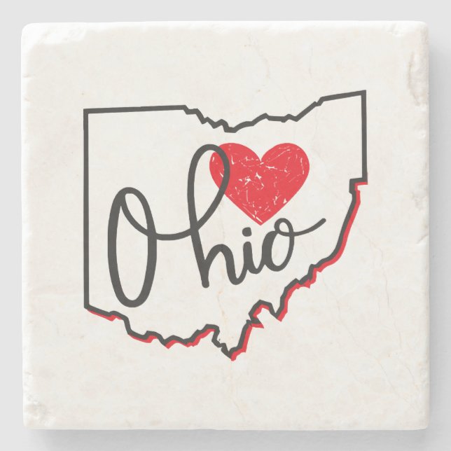 Ohio Day Steinuntersetzer (Vorderseite)