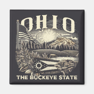 Ohio Der Buckeye-Staat Magnet
