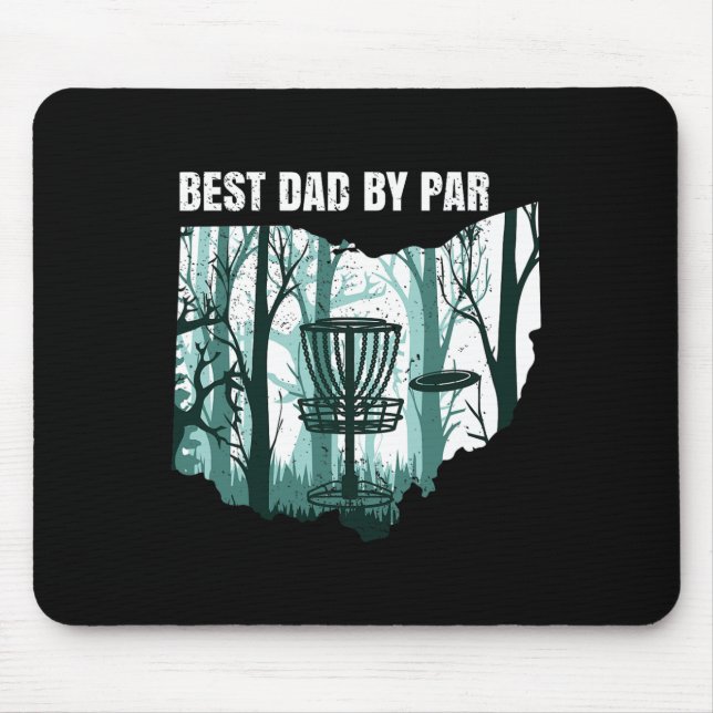 Ohio Disc Golf Vater Cool Ohioan Disk Frisbees Gol Mousepad (Vorne)
