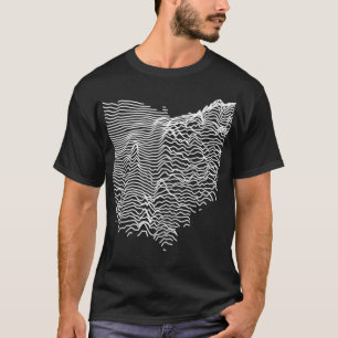Ohio Division Unbekannte Höhen Topografische Karte T-Shirt