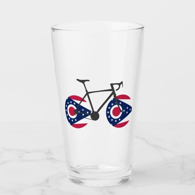 Ohio Flag Cycling Glas (Vorderseite)