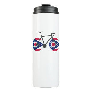 Ohio Flag Cycling Thermosbecher