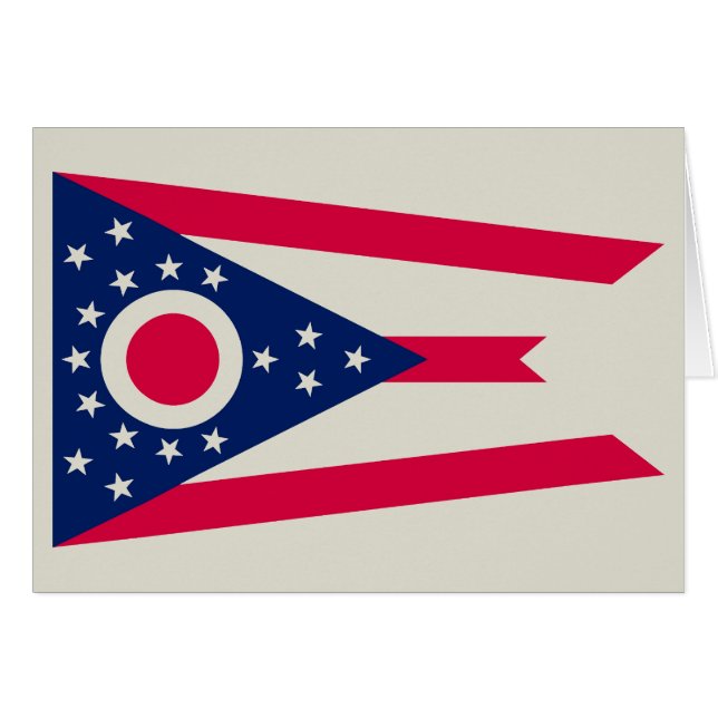 Ohio Flag: Das Buckeye-Staat-Banner (Vorderseite (Horizontal))