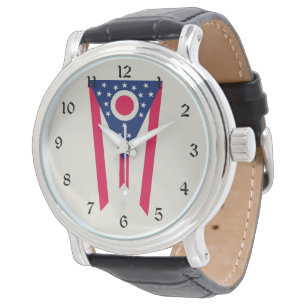 Ohio Flag: Das Buckeye-Staat-Banner Armbanduhr