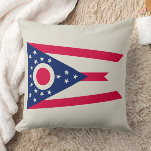 Ohio Flag: Das Buckeye-Staat-Banner Kissen