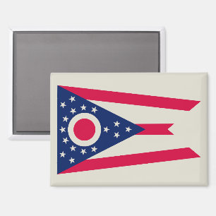 Ohio Flag: Das Buckeye-Staat-Banner Magnet