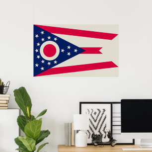 Ohio Flag: Das Buckeye-Staat-Banner Poster