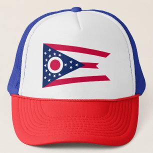 Ohio Flag: Das Buckeye-Staat-Banner Truckerkappe