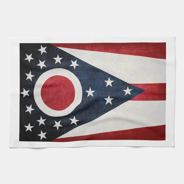 Ohio Flag Handtuch (Horizontal)