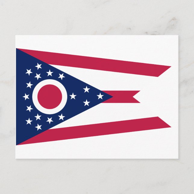 Ohio Flag Postkarte (Vorderseite)