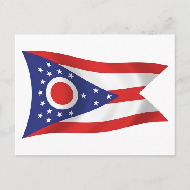 Ohio Flag Postkarte (Vorderseite)