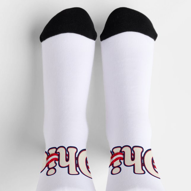 Ohio-Flag-Socken Socken (Oben)