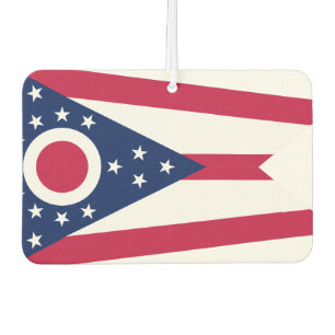 Ohio-Flagge, amerikanische Staatsflagge Autolufterfrischer