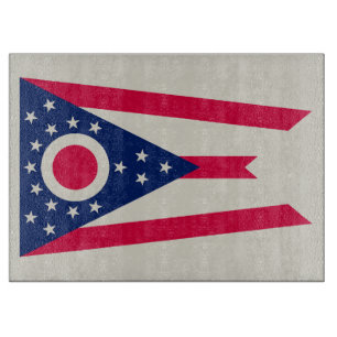 Ohio-Flagge: Das Buckeye-Staatsbanner Schneidebrett