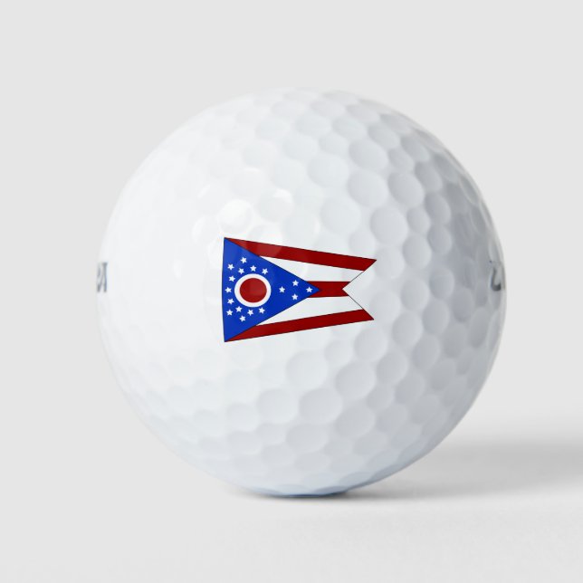 Ohio-Flagge Golfball (Vorderseite)