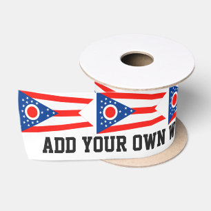 Ohio-Flaggen-Staats-Flagge Satinband