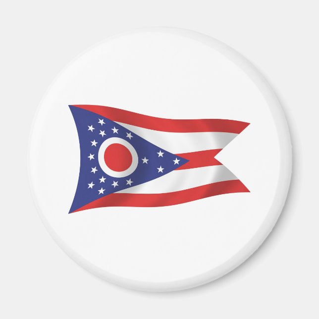 Ohio-Flaggenmagnet Magnet (Vorne)