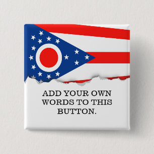 Ohio Flaggenstaat Button