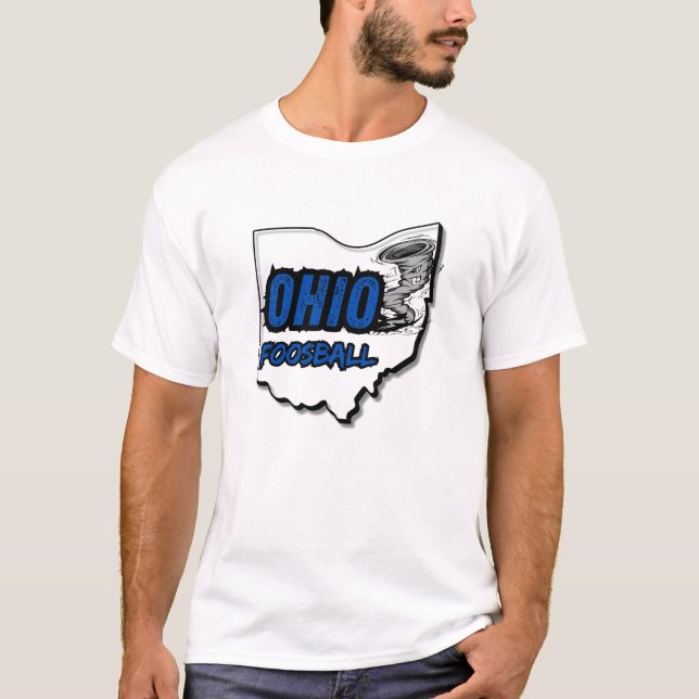 Ohio Foosball Tornado T - Shirt - Dunkelblau (Vorderseite)
