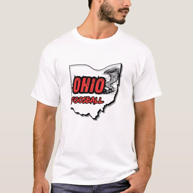 Ohio Foosball Tornado T - Shirt - Rot (Vorderseite)