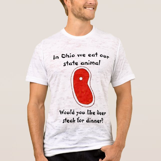 Ohio frisst Staat Tier T-Shirt (Vorderseite)