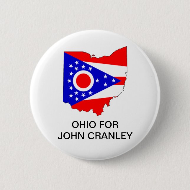 OHIO für JOHN CRANLEY GOVERNOR Button (Vorderseite)